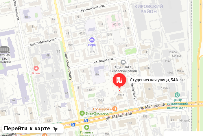 Наш адрес на карте